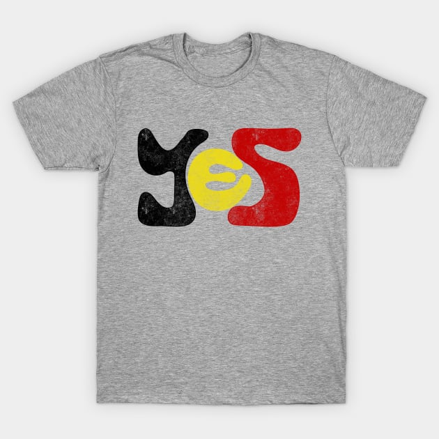 Yes to The Voice to Parliament Referendum Australia Aboriginal and Torres Straight Islander T-Shirt by YourGoods